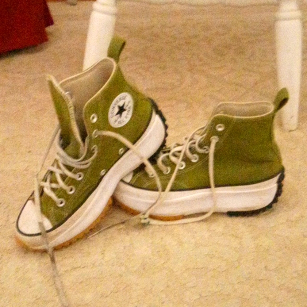 All star converse olive green